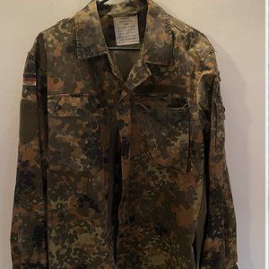 German Flecktarn Print Camo Jacket